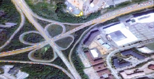 在DalTrac的办公室里运行着一个模拟达特茅斯通往麦凯桥的交通的计算机模型。