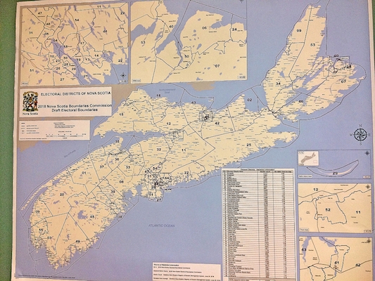 提议的选举边界地图