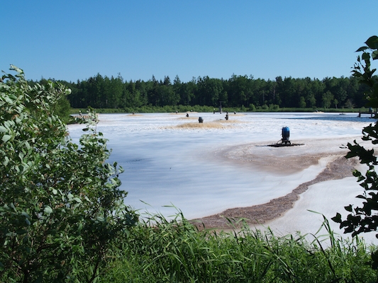 在船港曝气池。
