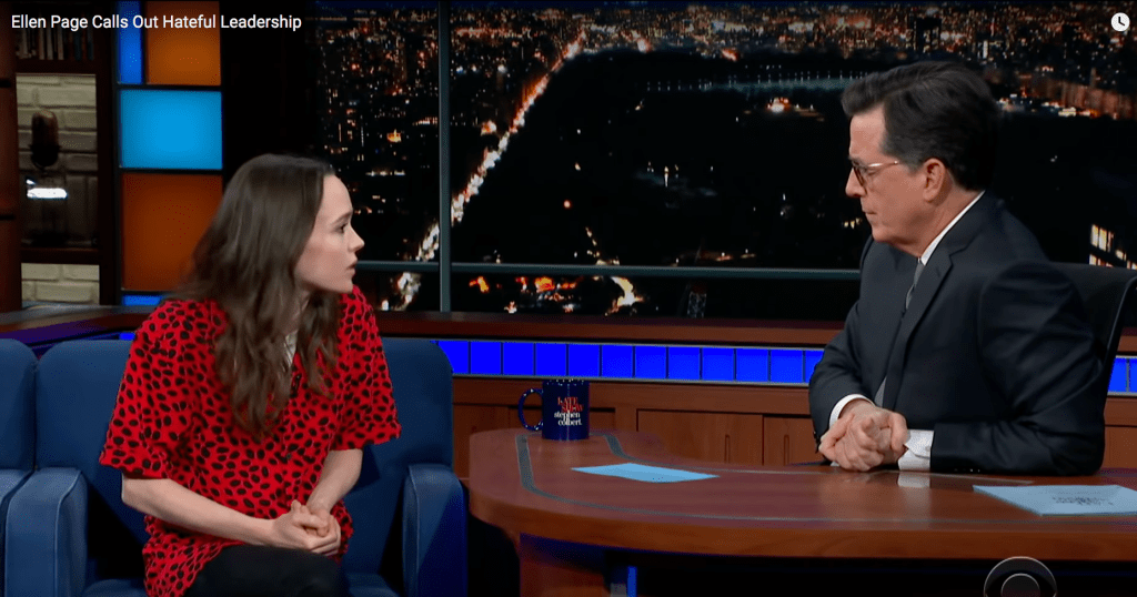 艾伦·佩奇和斯蒂芬·科尔伯特