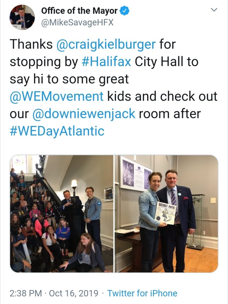 萨维奇市长在推特上提到了我们的生日。