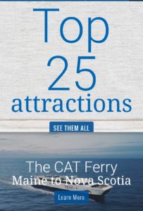 Nova Scotia旅游网站上显示的顶级景点是猫渡轮。