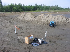 在一个老金矿附近着陆