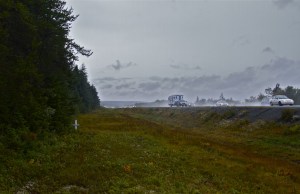 公路边的纪念十字架