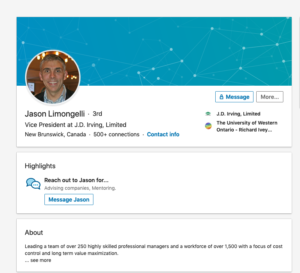 Jason Limongelli，JDI林地副总裁，Linkedin