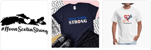 新斯科舍·斯特朗的三款t恤设计