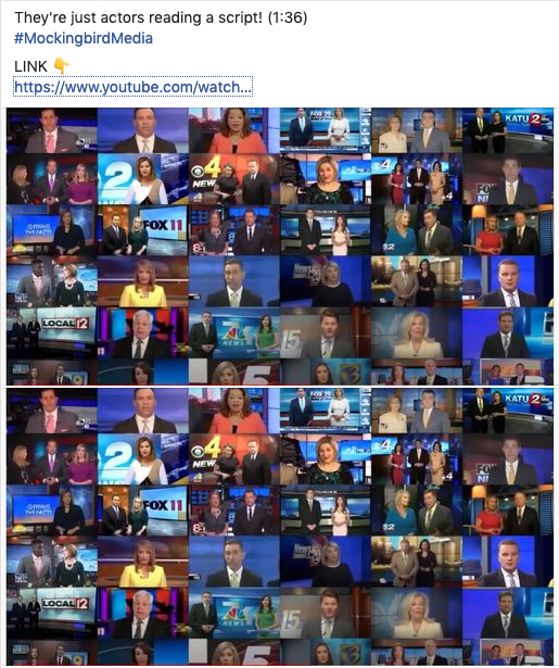 一个Qanon Facebook Meme嘲笑媒体