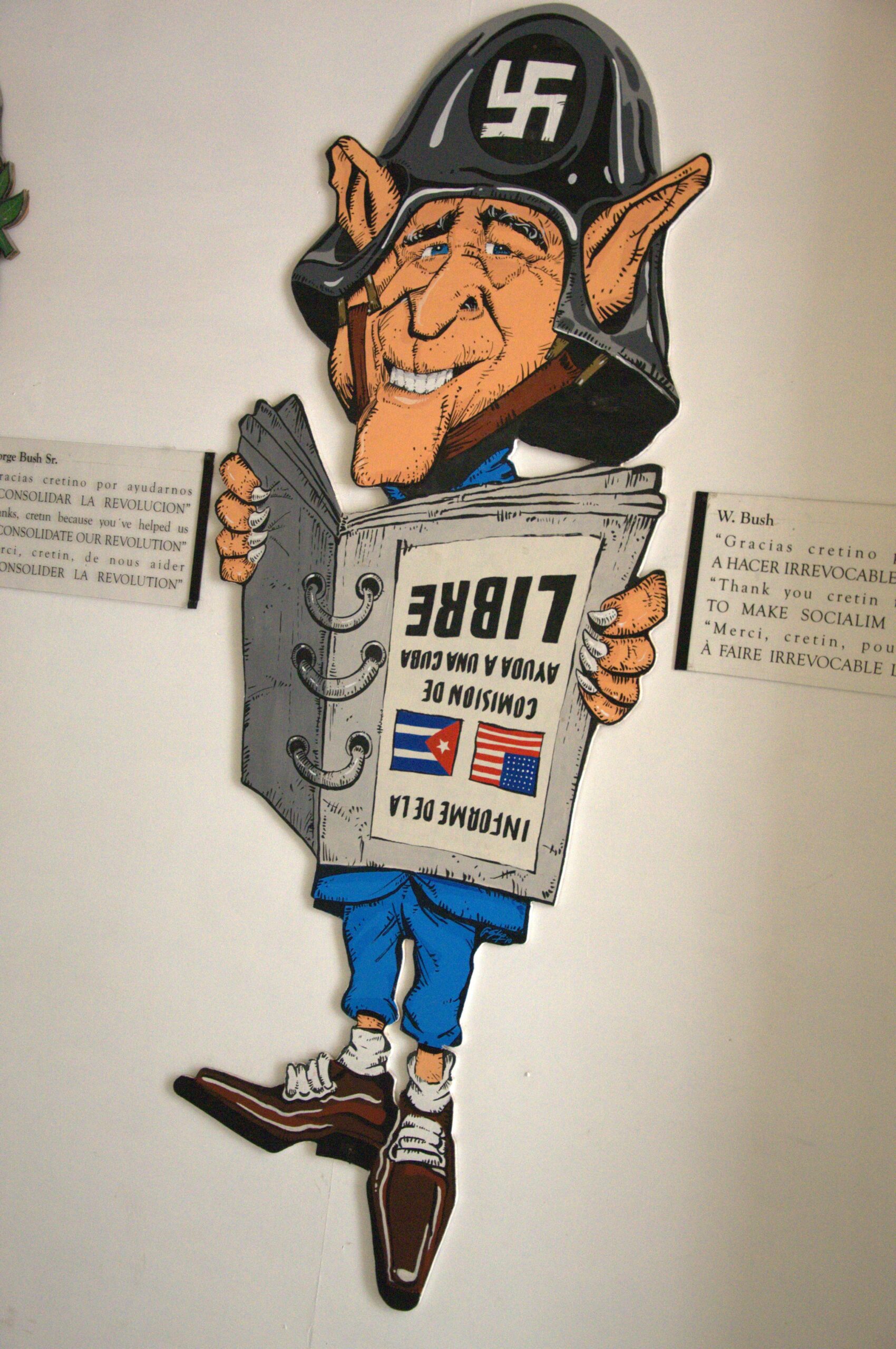 壁画向乔治W布什作为纳粹
