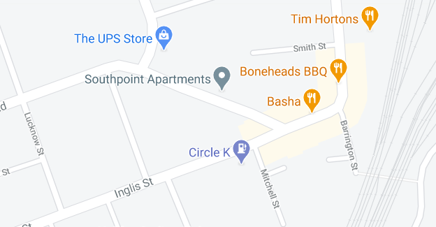 哈利法克斯南端的部分地图