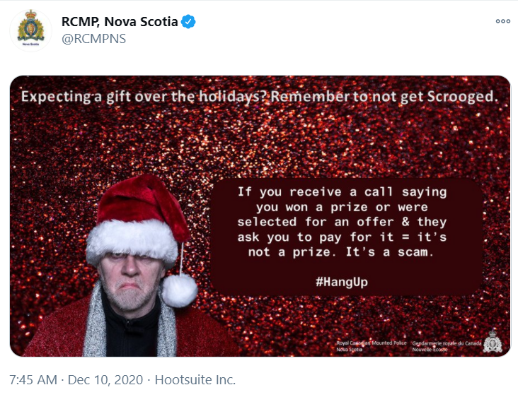 RCMP MEME关于手机诈骗