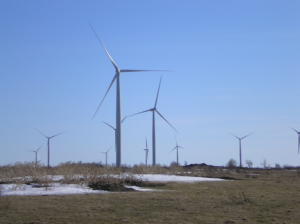风力涡轮机在一个领域