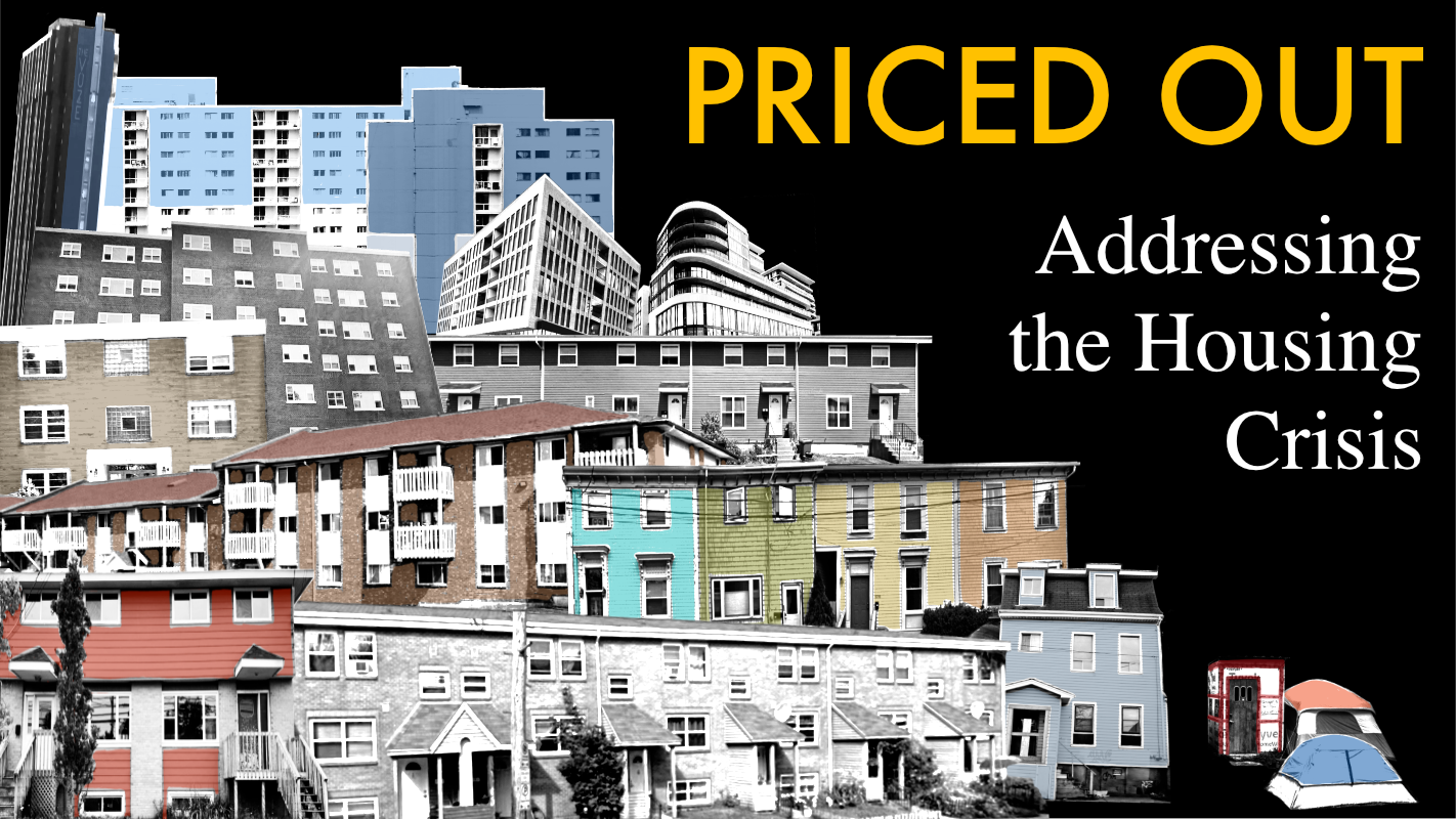 人力资源管理中各种住房选择的拼贴，包括合作公寓、公寓楼、庇护所和帐篷