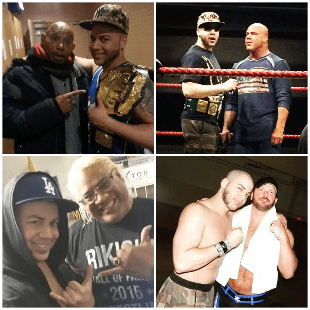 JP西姆斯与摔跤明星:2冷天蝎座，库尔特安格尔，理岸，和AJ风格。