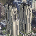 两座拟议的塔楼，看起来像是1920年代曼哈顿时代