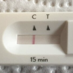 负面共同测试的特写镜头