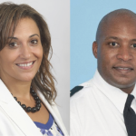 安吉拉和迪安·西蒙兹在摄影棚的照片