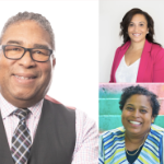 三位黑人政治家:托尼·因斯、安吉拉·西蒙兹和苏西·汉森