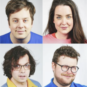 Hello City由三名年轻白人男子和一名年轻白人女子组成。