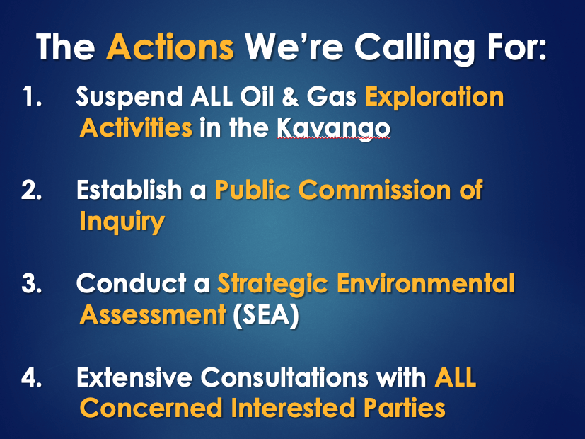 幻灯片来自马修·托滕在纳米比亚“非洲探险”媒体会议上的演讲