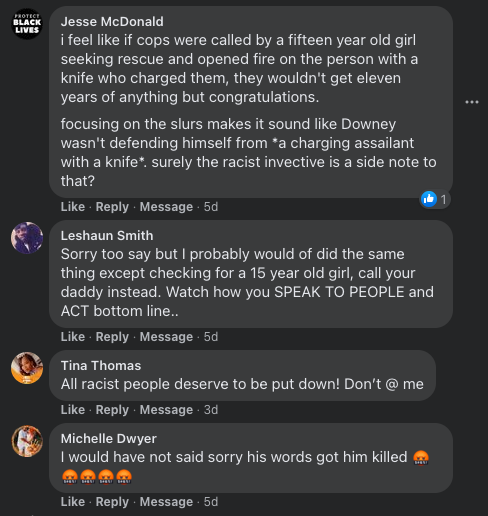 社交媒体对导致杰米·李·毕晓普过失杀人的种族主义威胁做出了反应。图片来源:黑色新斯科舍省新闻/ Facebook。