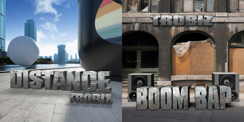 Tremayne“Trobiz”Howe为他最新的两张器乐专辑《Distance》和《Boom bap》创作了平面设计作品。