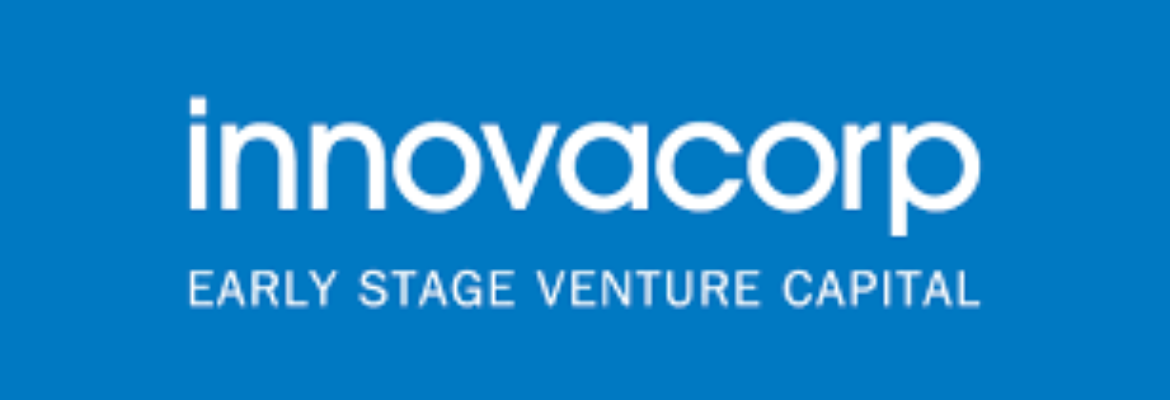 蓝白相间的Innovacorp标志，标语是“早期风险投资”。