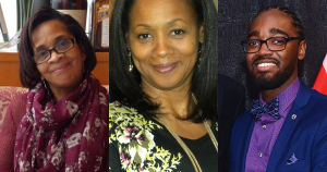 一组拼贴照片显示，卡洛兰·赖特(最左边)，罗塞拉·弗雷泽(中间)，议员林德尔·史密斯(最左边)。