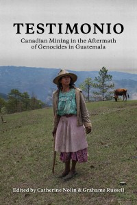 新书《证词:危地马拉种族灭绝后的加拿大采矿业》封面上有一张Diodora Hernández的照片，她在危地马拉Hudbay的Marlin金矿附近被枪杀，一只眼睛失明，一只耳朵失聪。图片来源:James Rodríguez