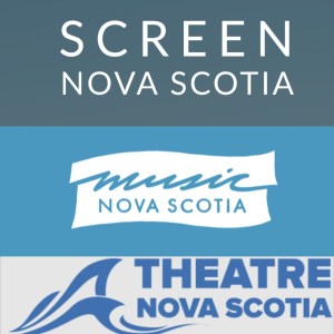 屏幕新斯科舍，音乐新斯科舍和剧院新斯科舍的标志。