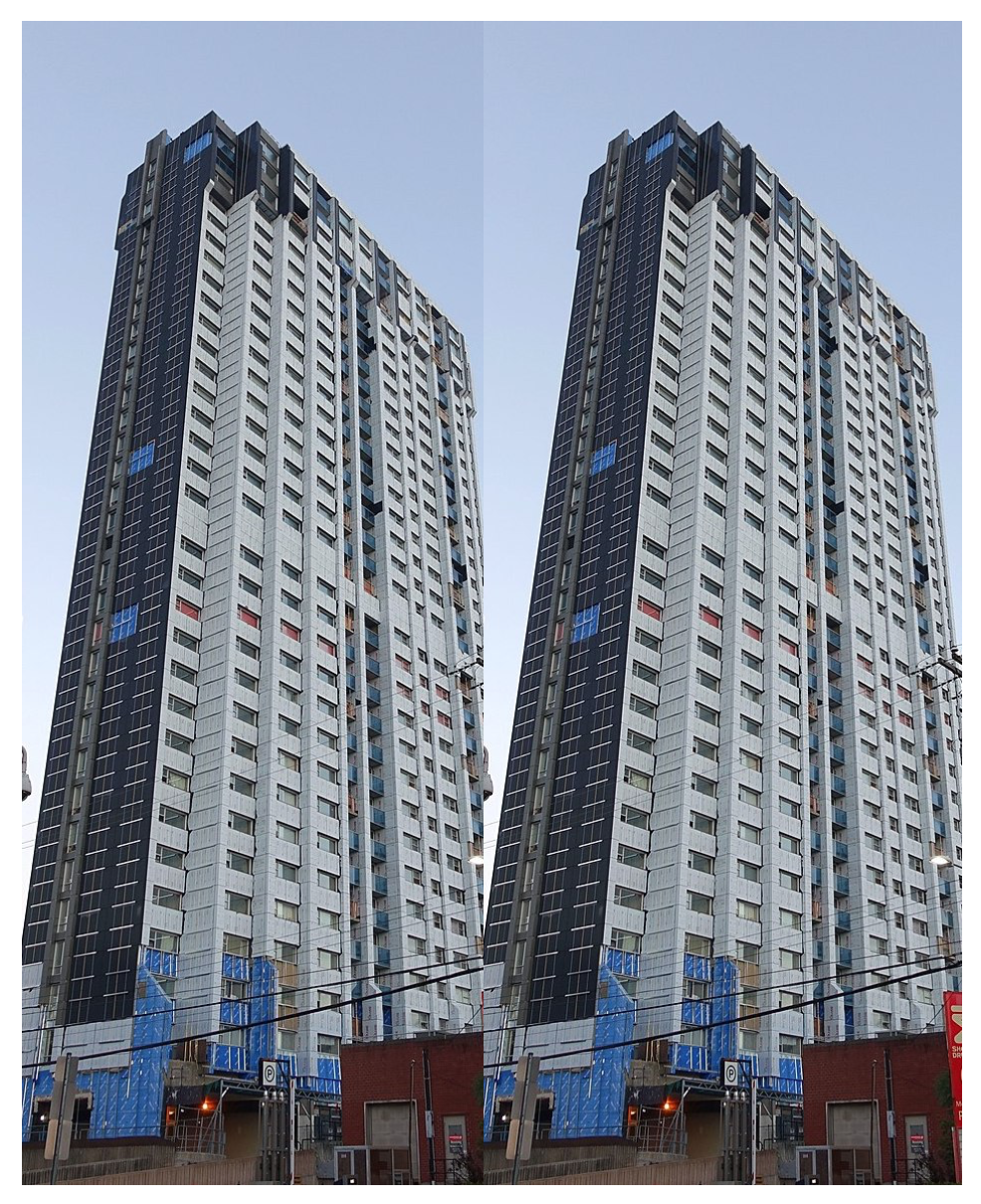 两个高大的建筑物