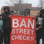 禁止街头检查的抗议活动
