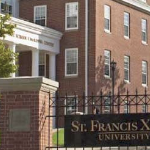 The sign in front of St FX University