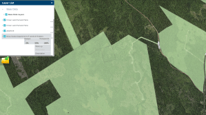 地图截图显示，国王的土地为深绿色，收获的土地为灰绿色。