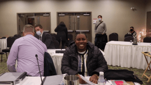 凯拉·波登(Kayla Borden)出席了警察审查委员会对她对哈利法克斯地区警察成员的投诉的听证会。图片:Matthew Byard。