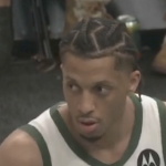 林德尔·威金顿，一个黑人，正在打篮球比赛