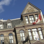 市政厅的Geble屋顶线