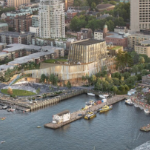 拟建的海滨艺术画廊鸟瞰图