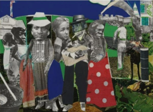 拼贴艺术作品的拼贴工作的先驱艺术家罗姆尔比尔登