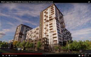 两栋17层高楼的效果图，共有500-540个出租单位