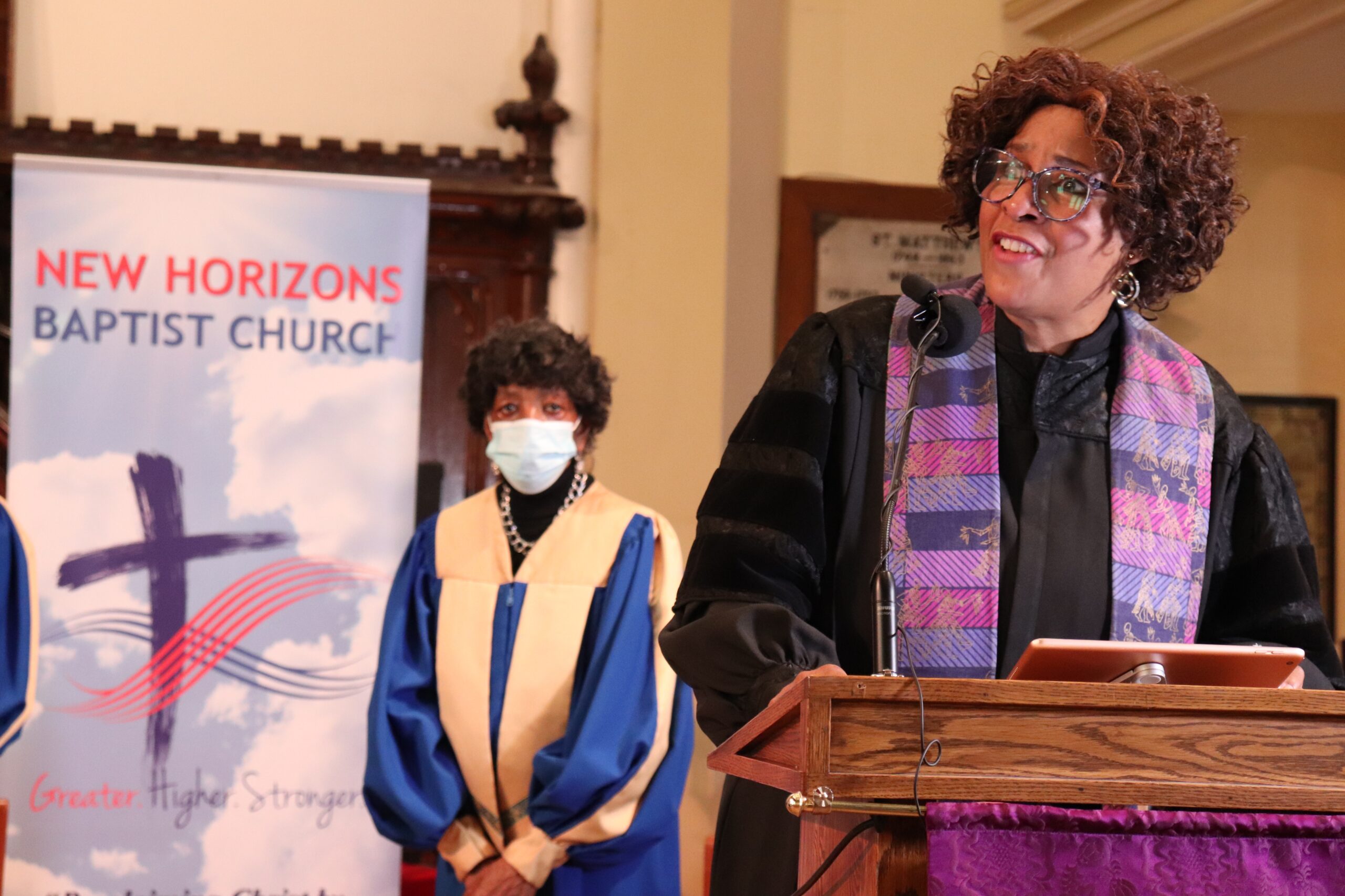 New Horizons Baptists Church Pastor, Rhonda Britton. Photo: Matthew Byard.