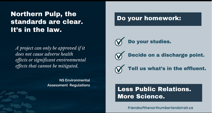 诺森伯兰海峡之友的Facebook页面上有针对北方纸浆和新北方纸浆之友的信息，其中包括“北方纸浆坚持认为NS环境没有提供明确的标准。我们建议你停止指责，做好功课。更少的公共关系。更多的科学。”