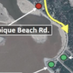 Portapique地区的鸟瞰图