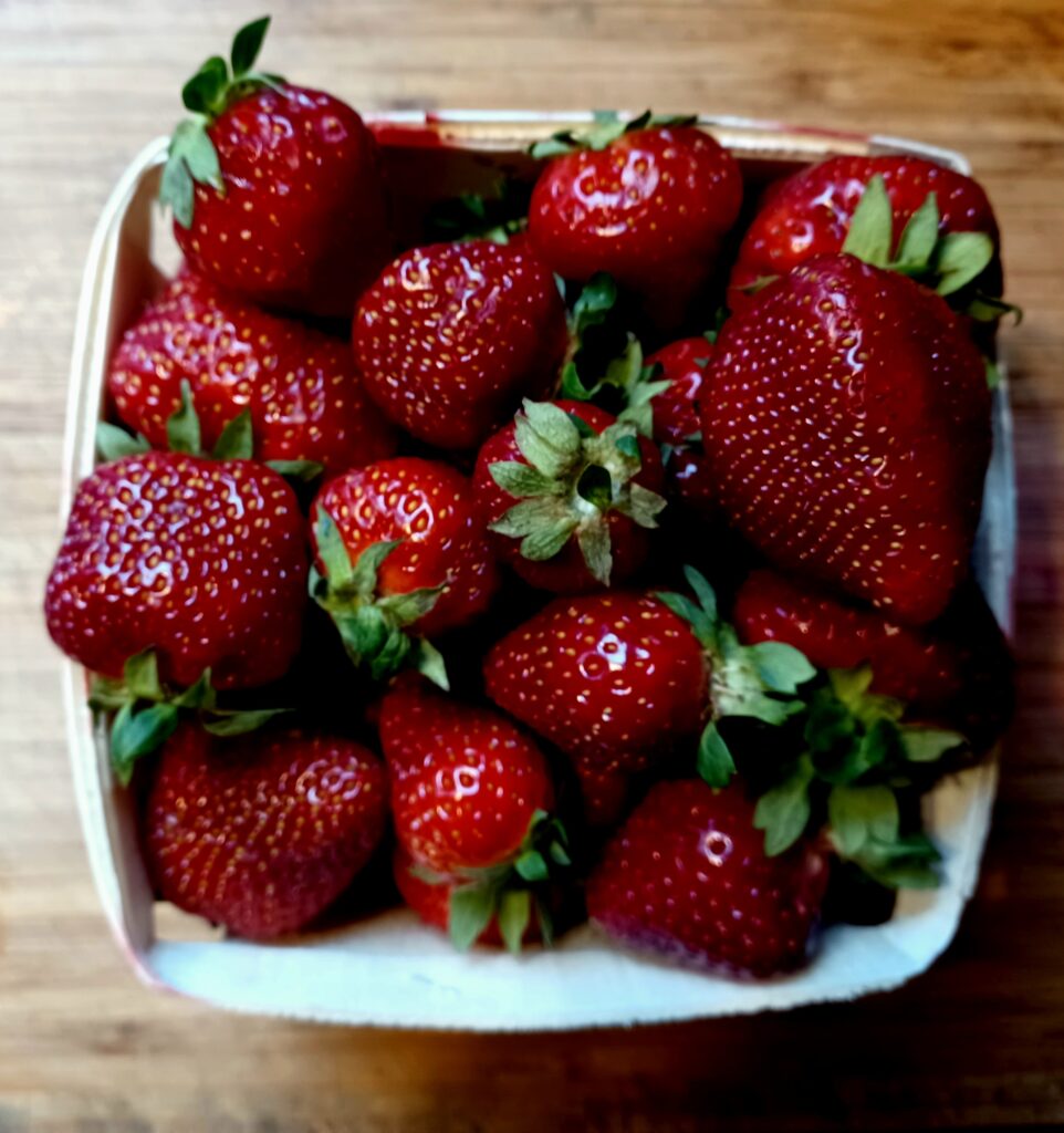 A quart of fresh Nova Scotia strawberries