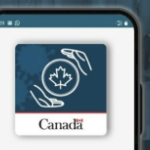 An app on a phone's screen