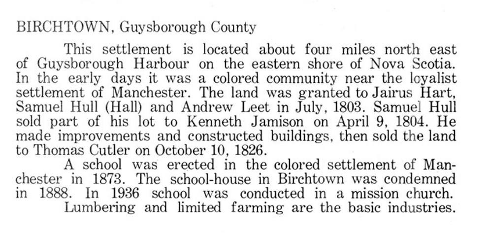 A description of a community from an old book