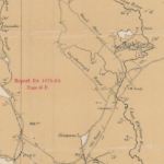 一张1884年伯奇敦地区的旧黄色地图