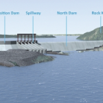 an illustration of Muskrat Falls dam