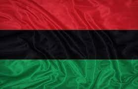 The red, Black and Green Pan-African Flag