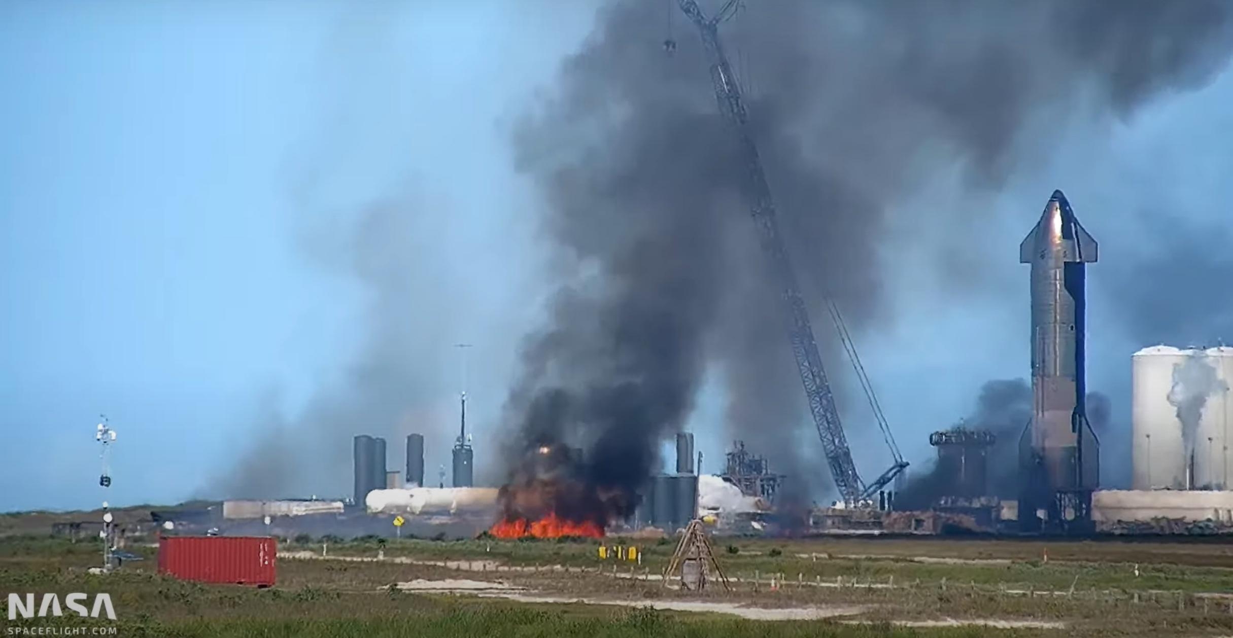 火箭着火了