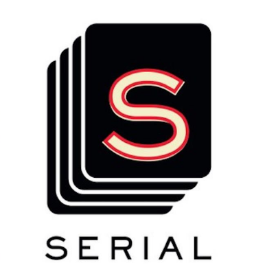 在一堆程式化的卡片上显示一个S的标志，下面有单词SERIAL。